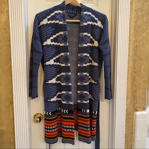 Pendleton long fall cardigan
